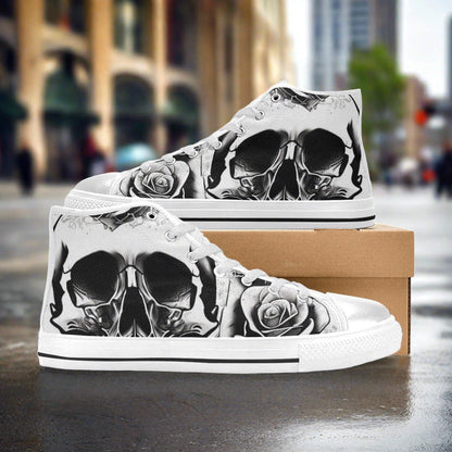 Chinese Dragon Crimson Black Wearable MEN Bold Art - Freaky Shoes | Custom Art Sneakers