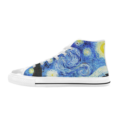 WOMEN'S Cc Starry Night High Top Canvas Aesthetic Shoes