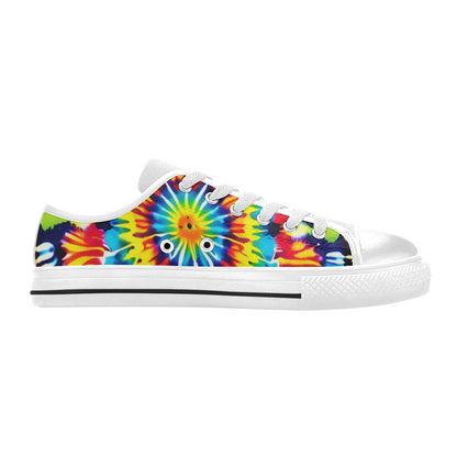 MEN'S Tie Dye Art Canvas Y2K Custom Sneakers