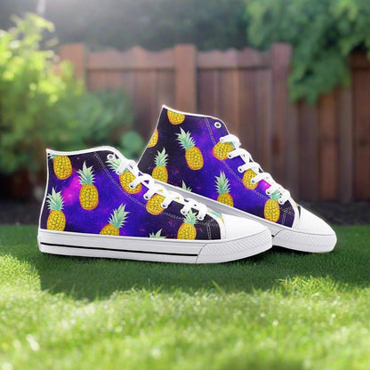 Peacock Pink Cream Vivid Bold Art - Freaky Shoes | Custom Art Sneakers