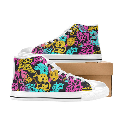 WOMEN'S Animal Print Art High Top Canvas Vivid Custom Shoes