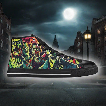 Phoenix Blue Gold Vivid Bold Art - Freaky Shoes