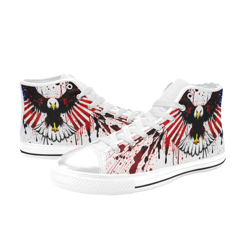 MEN'S Patrotic Eagle Men’S High Top Canvas Surreal Shoes