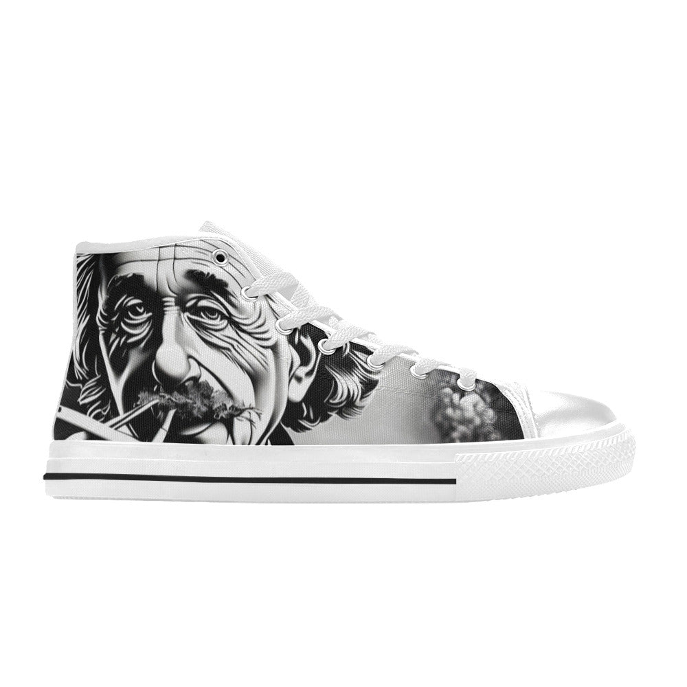 MEN'S 420 Einstein Art Men’S High Top Canvas Vibrant Chaos Shoes