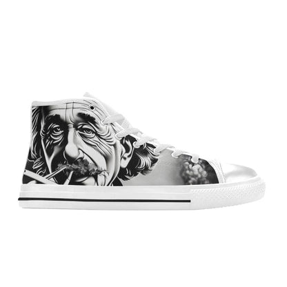 MEN'S 420 Einstein Art Men’S High Top Canvas Vibrant Chaos Shoes