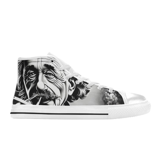 MEN'S 420 Einstein Art Men’S High Top Canvas Vibrant Chaos Shoes