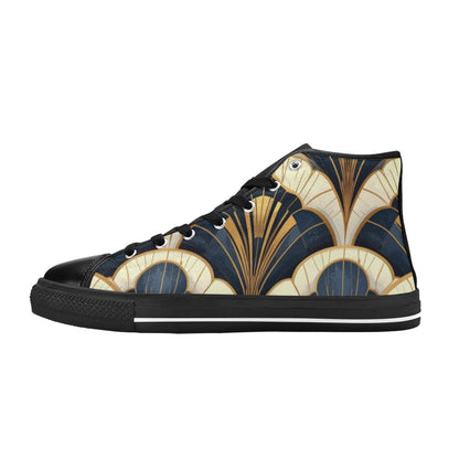 Art Deco Illustration Pattern 883665 Men’s Classic High Top Canvas Shoes (Model 017)