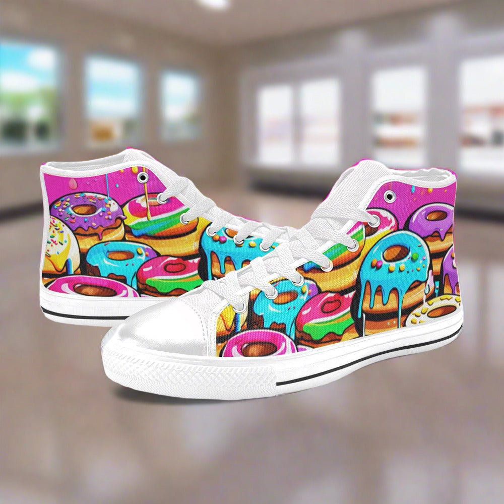 Phoenix Crimson Black Vivid Bold Art - Freaky Shoes