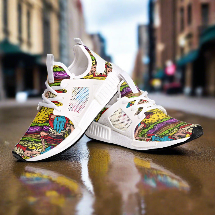 Viking Green Emerald Custom Bold Art - Freaky Shoes | Custom Art Sneakers