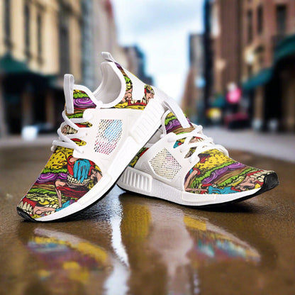 Viking Green Emerald Custom Bold Art - Freaky Shoes | Custom Art Sneakers
