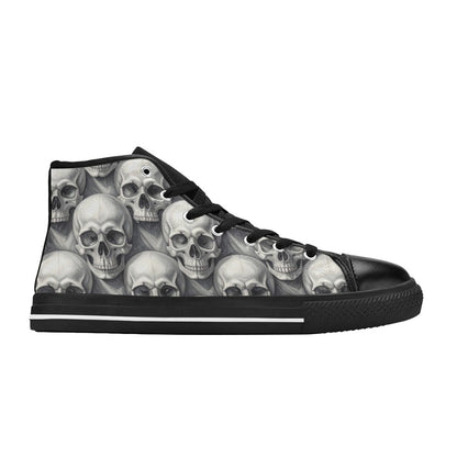 MEN'S Hyper Realistic Skull High Top Canvas Y2K Custom Sneakers