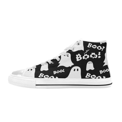 MEN'S Boo Halloween Ghosts Men’S High Top Canvas Dark Academia Custom Sneakers