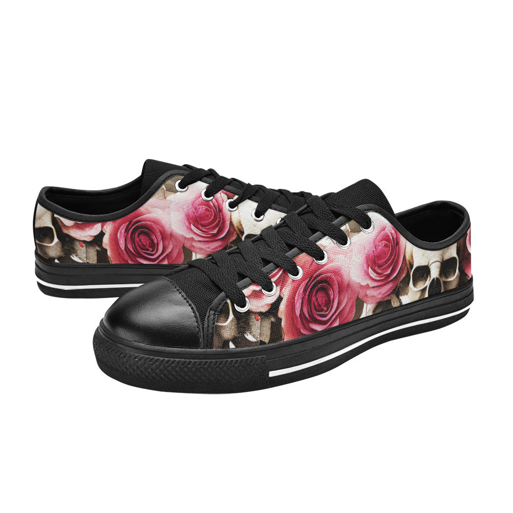 MEN'S Skulls Roses Deluxe 14 Canvas Vivid Sneakers