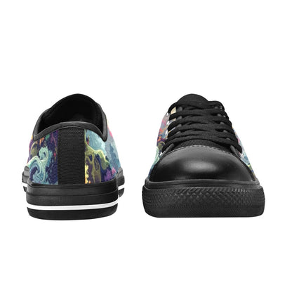 Camo Design 1 Kids' Low Top Canvas Shoes