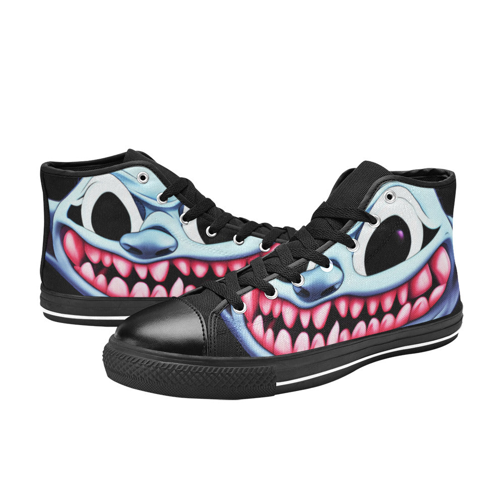 MEN'S Blue Rage Horror 2 High Top Canvas Aesthetic Sneakers