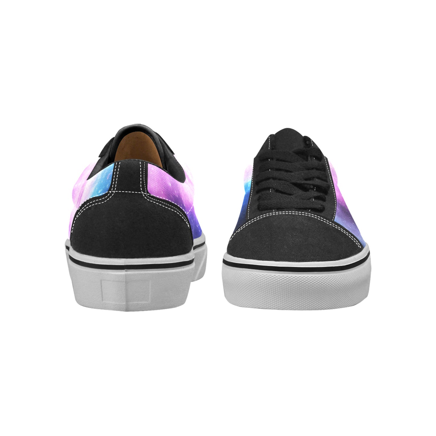 MEN'S Galaxy Art Out Space Low Top Skateboarding Wallpaper Art Custom Sneakers