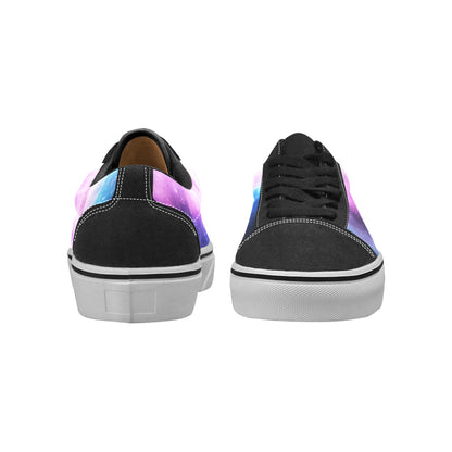 MEN'S Galaxy Art Out Space Low Top Skateboarding Wallpaper Art Custom Sneakers