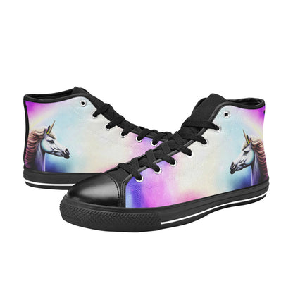 MEN'S Unicorn Galaxy Art Men’S High Top Canvas Vivid Shoes