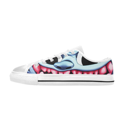 WOMEN'S Blue Rage Horror 2 Canvas Cottagecore Custom Sneakers