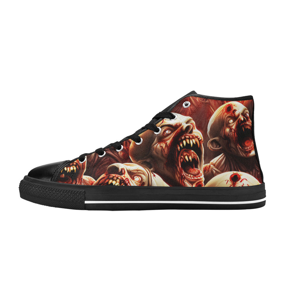 WOMEN'S Monsters 4 High Top Canvas Dark Academia Sneakers