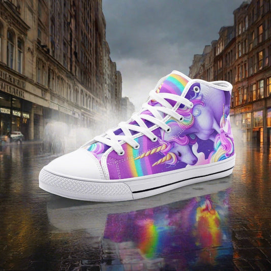 Unicorns & Rainbows | ® (Prin Custom Sneakers | Unisex | Freaky Shoes®
