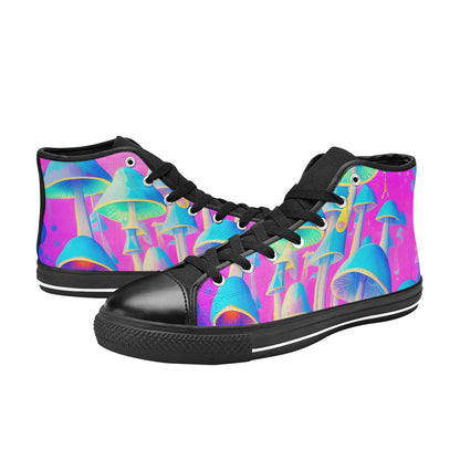 WOMEN'S Cc Mushroom Art 2 High Top Canvas Dreamcore Custom Shoes