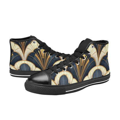 Art Deco Illustration Pattern 883665 Men’s Classic High Top Canvas Shoes (Model 017)