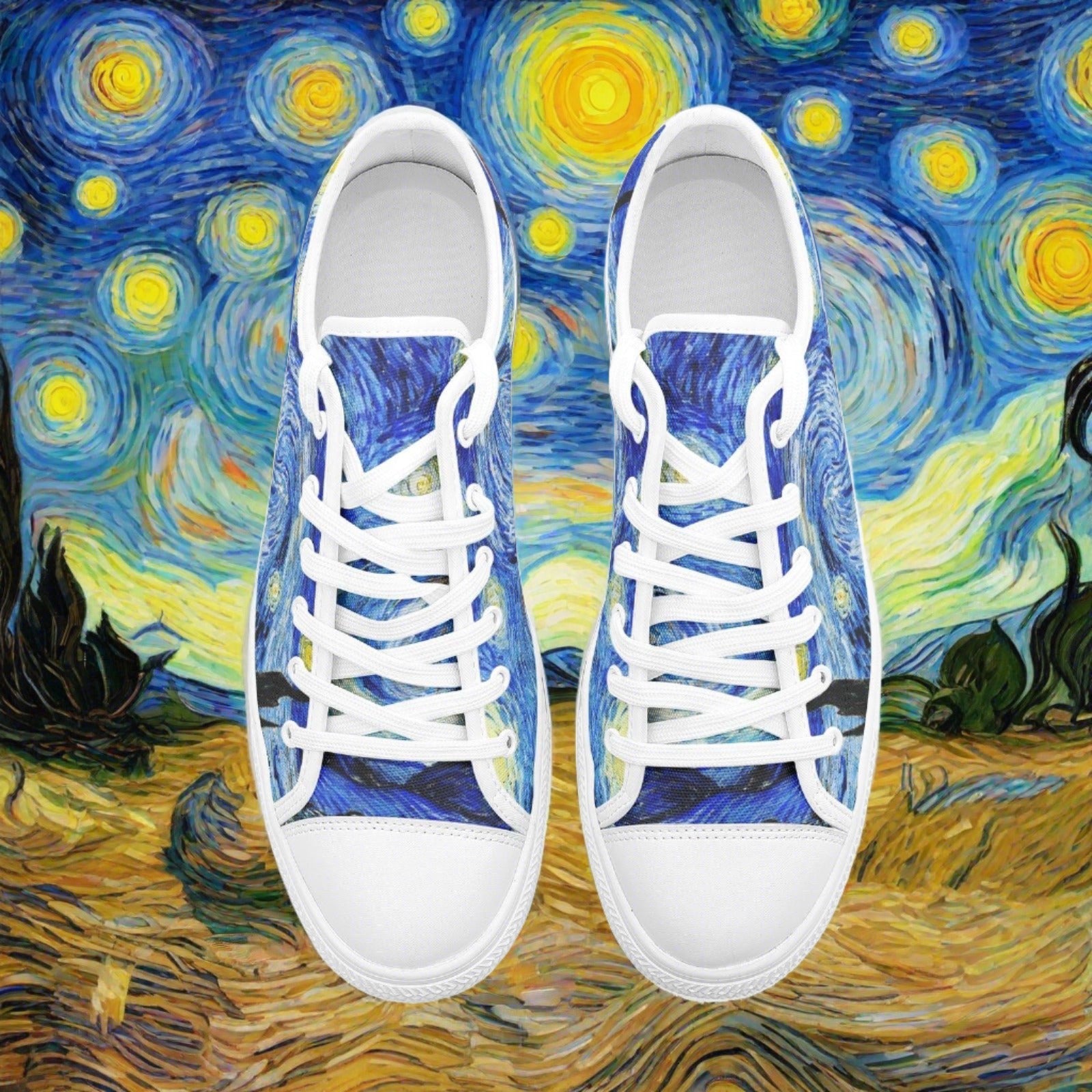 Egyptian Blue Gold Wearable Bold Art - Freaky Shoes | Custom Art Sneakers