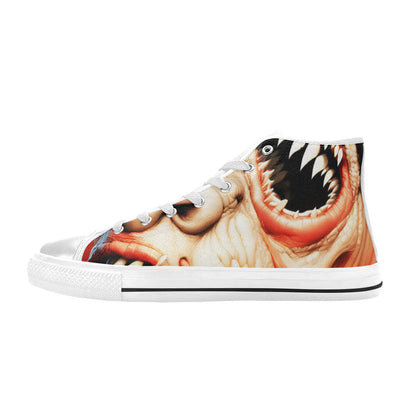 WOMEN'S Cc Twisted Faces High Top Canvas Neon Fantasy Custom Shoes