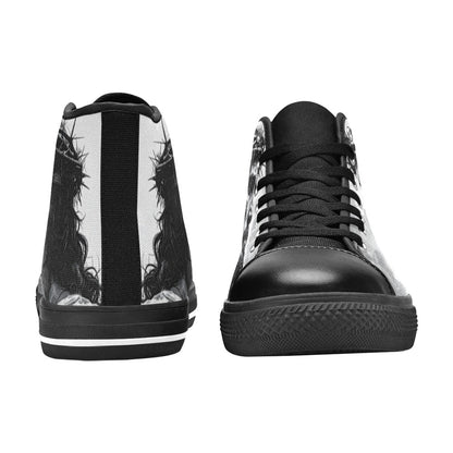 WOMEN'S Jesus_Ht_06 High Top Canvas Wallpaper Art Shoes