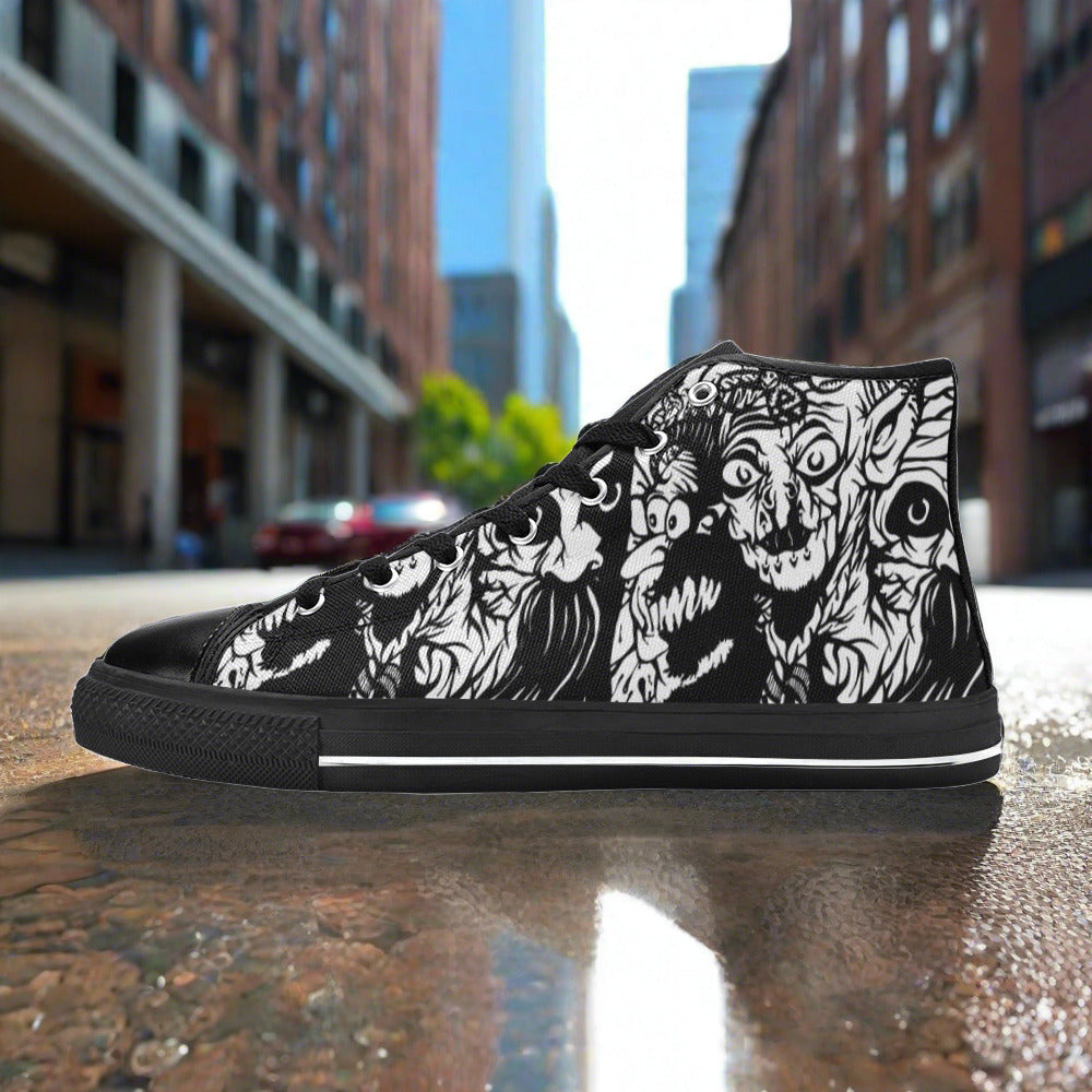 Celtic Green Emerald Vivid MEN Bold Art - Freaky Shoes | Custom Art Sneakers