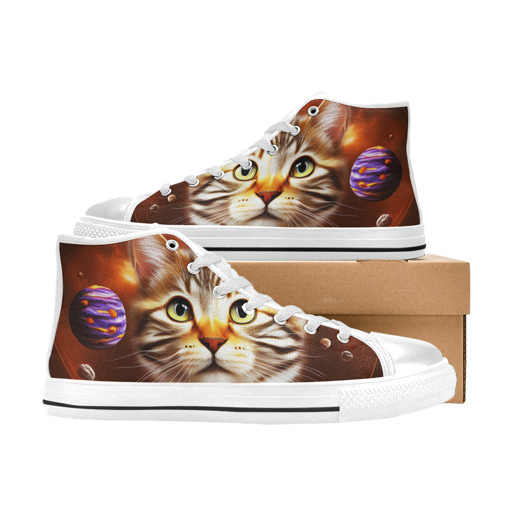 MEN'S Cc Space Cat Men’S High Top Canvas Vivid Sneakers