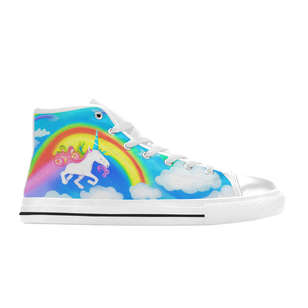 MEN'S Abstract Unicorn Art Men’S High Top Canvas Aesthetic Custom Sneakers