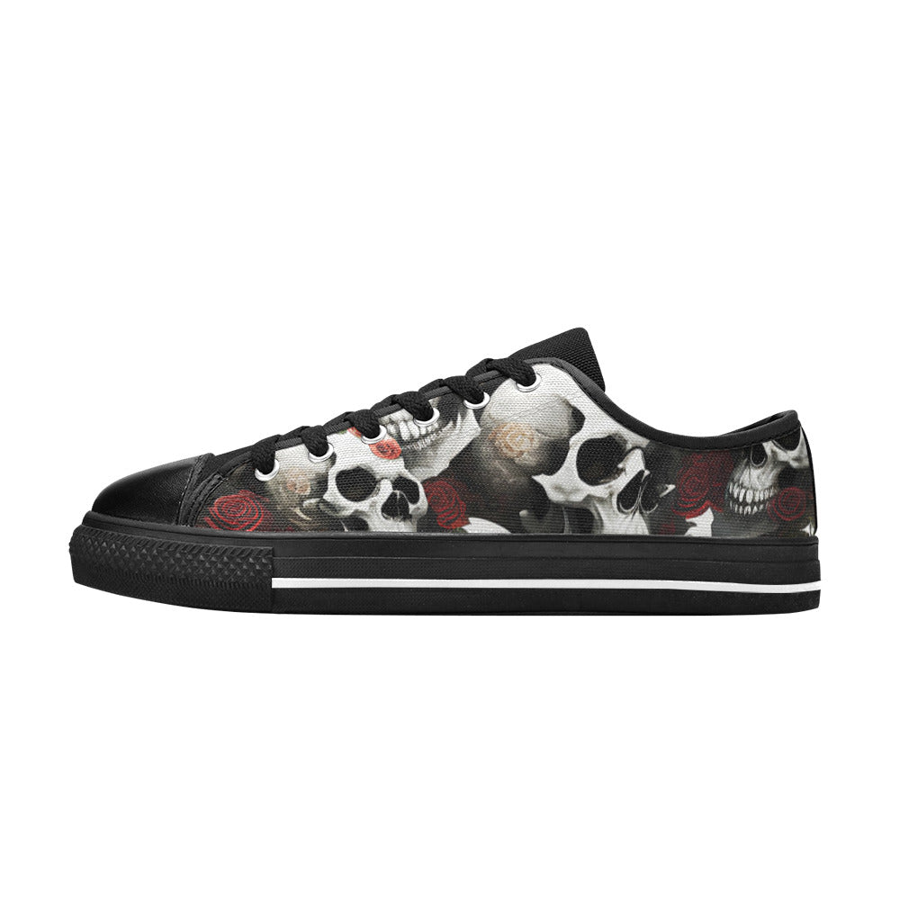 MEN'S Rose Skulls Dark 3 Canvas Dreamcore Sneakers