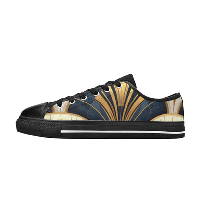 Art Deco Illustration Pattern 883665 Men's Classic Canvas Shoes (Model 018)