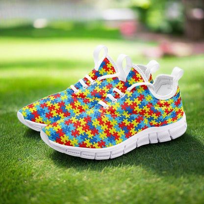 Viking Red Gold Vivid Bold Art - Freaky Shoes | Custom Art Sneakers
