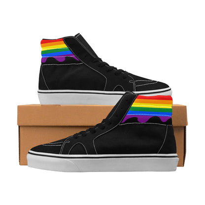 MEN'S Flag 4 Pride LGBT High Top Skateboarding Custom Shoes