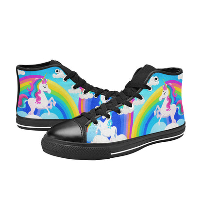 WOMEN'S Unicorns Abstract High Top Canvas Aesthetic Custom Shoes