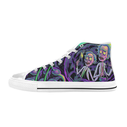 MEN'S Trippy Freestyle Artwork Men’S High Top Canvas Vivid Custom Shoes