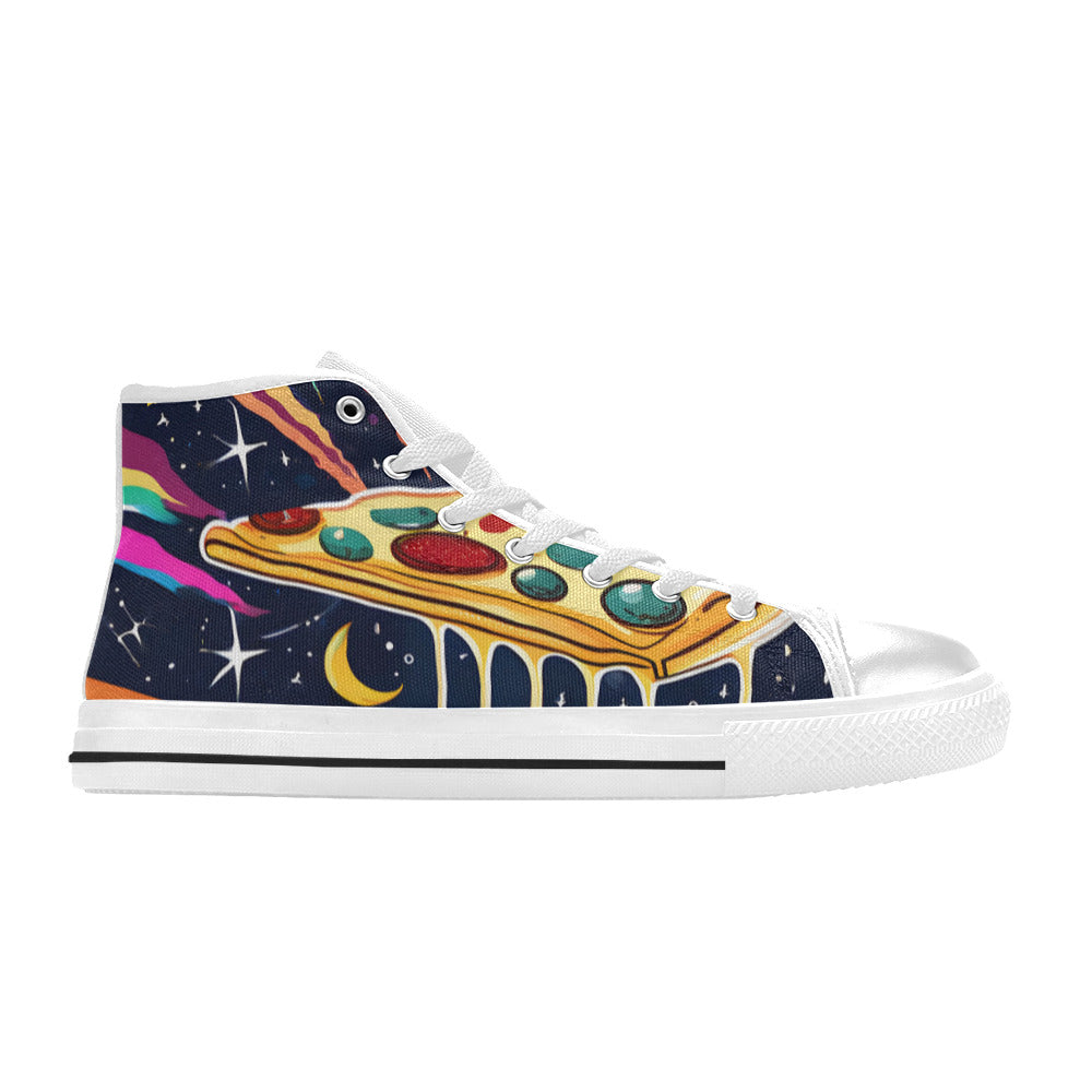 MEN'S Pizza Space 4 Men’S High Top Canvas Y2K Custom Shoes