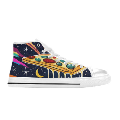 MEN'S Pizza Space 4 Men’S High Top Canvas Y2K Custom Shoes