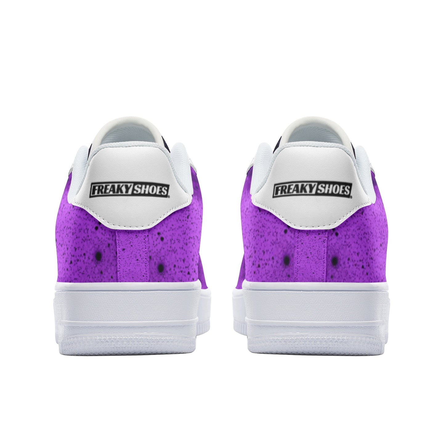 Nebula Galaxy Signature Custom Art Sneakers | Freaky Shoes® Unisex Low Top Leather Sneakers
