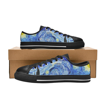 WOMEN'S Cc Starry Night Canvas Dark Academia Custom Shoes