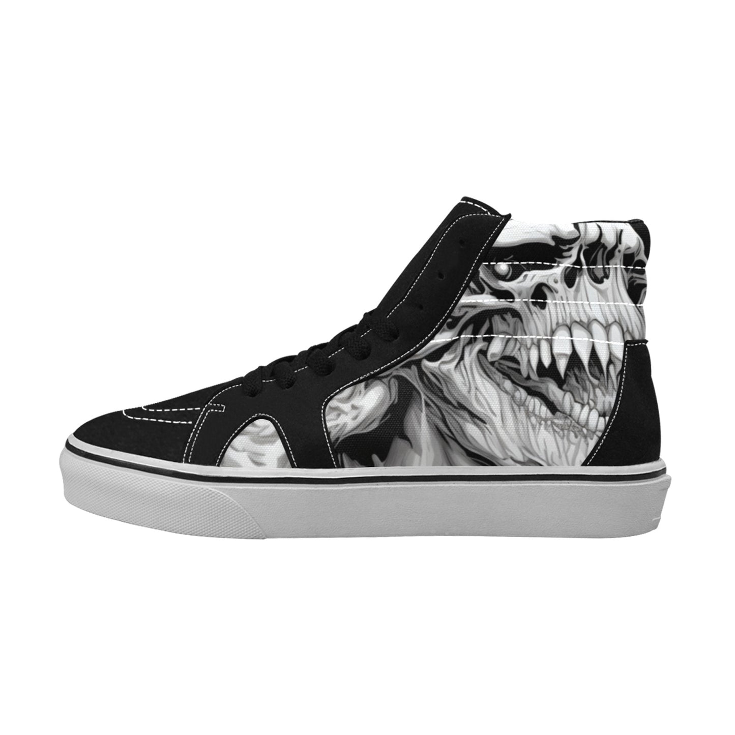 WOMEN'S Horror Comic Book Art High Top Skateboarding Grunge Sneakers
