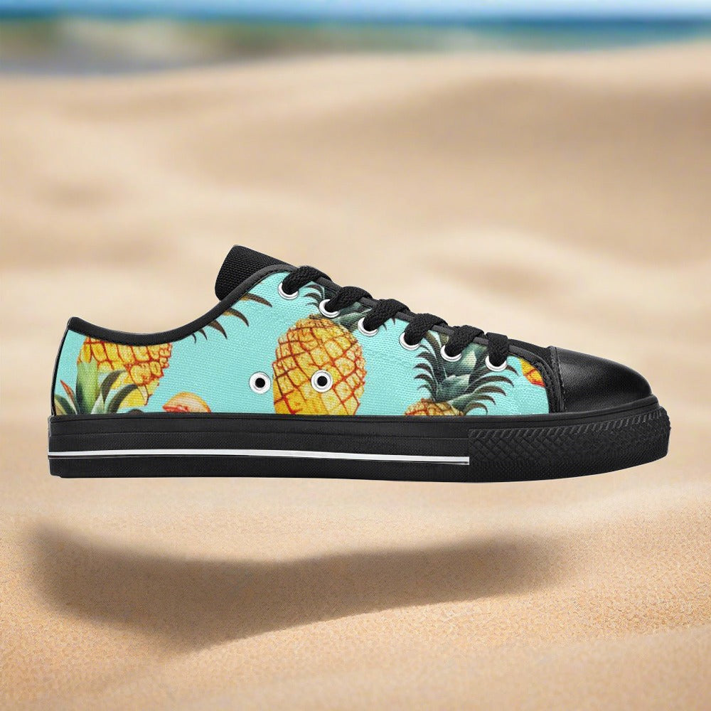 Monarch Blue Gold Vivid WOMEN Bold Art - Freaky Shoes | Custom Art Sneakers