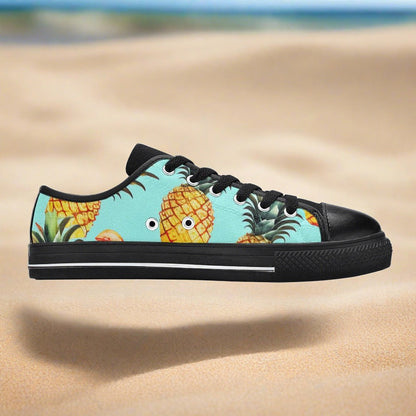 Jellyfish Teal Gold Ornate WOMEN Bold Art - Freaky Shoes | Custom Art Sneakers