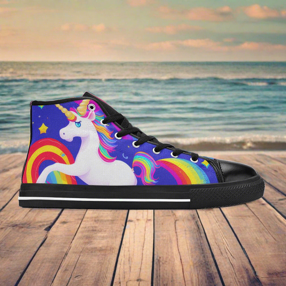 Butterfly Rainbow Pastel Soft Custom MEN Bold Art - Freaky Shoes | Custom Art Sneakers