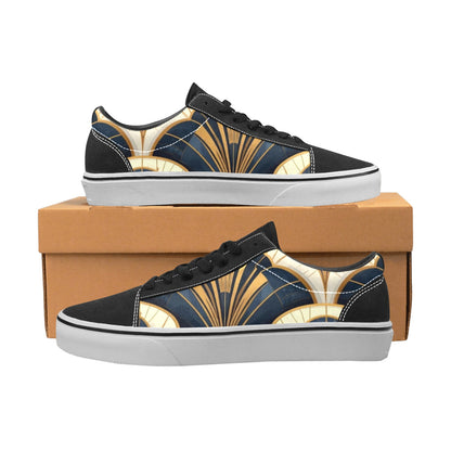 WOMEN'S Art Deco Illustration Pattern Low Top Skateboarding Dreamcore Sneakers