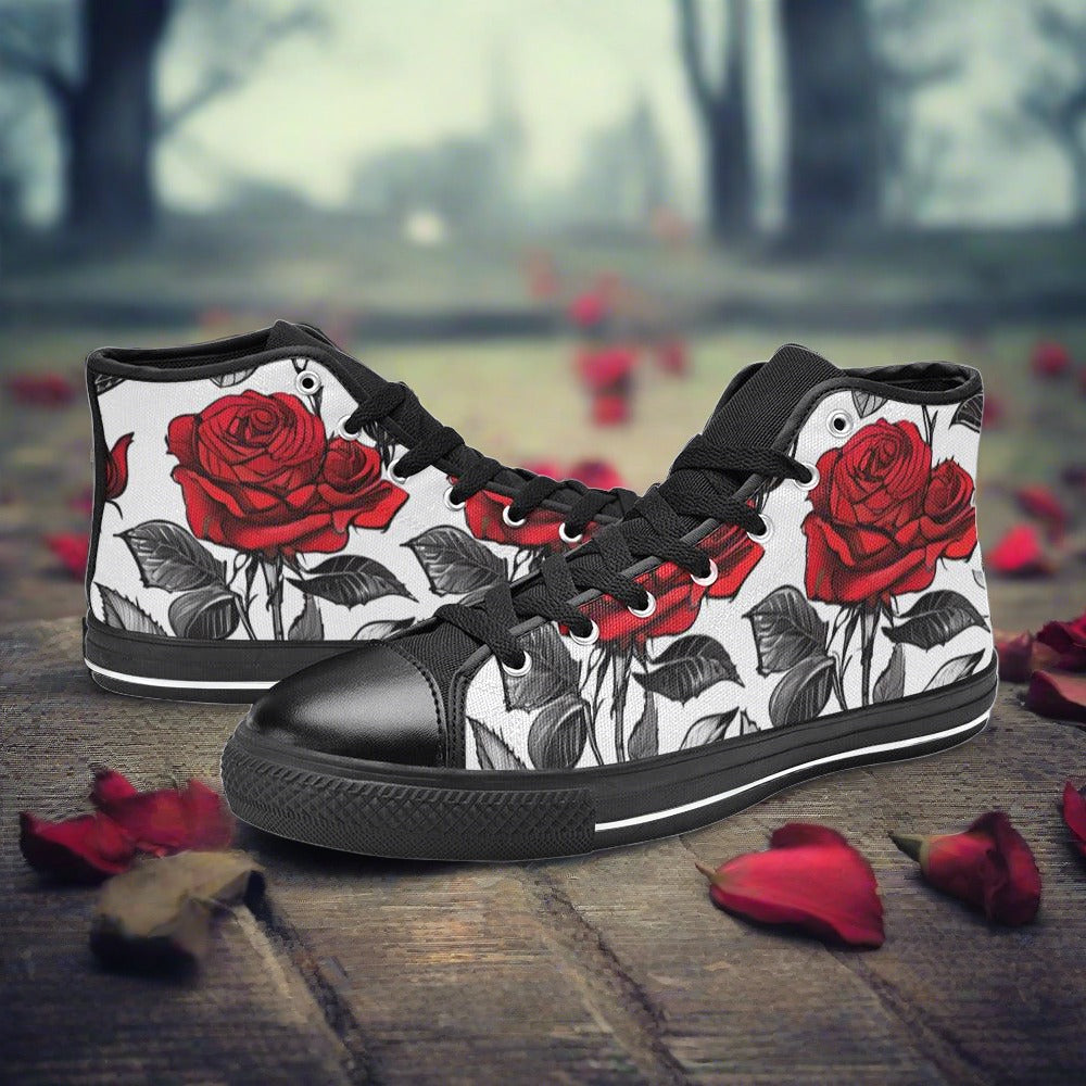 Phoenix Pink Cream Custom Bold Art - Freaky Shoes