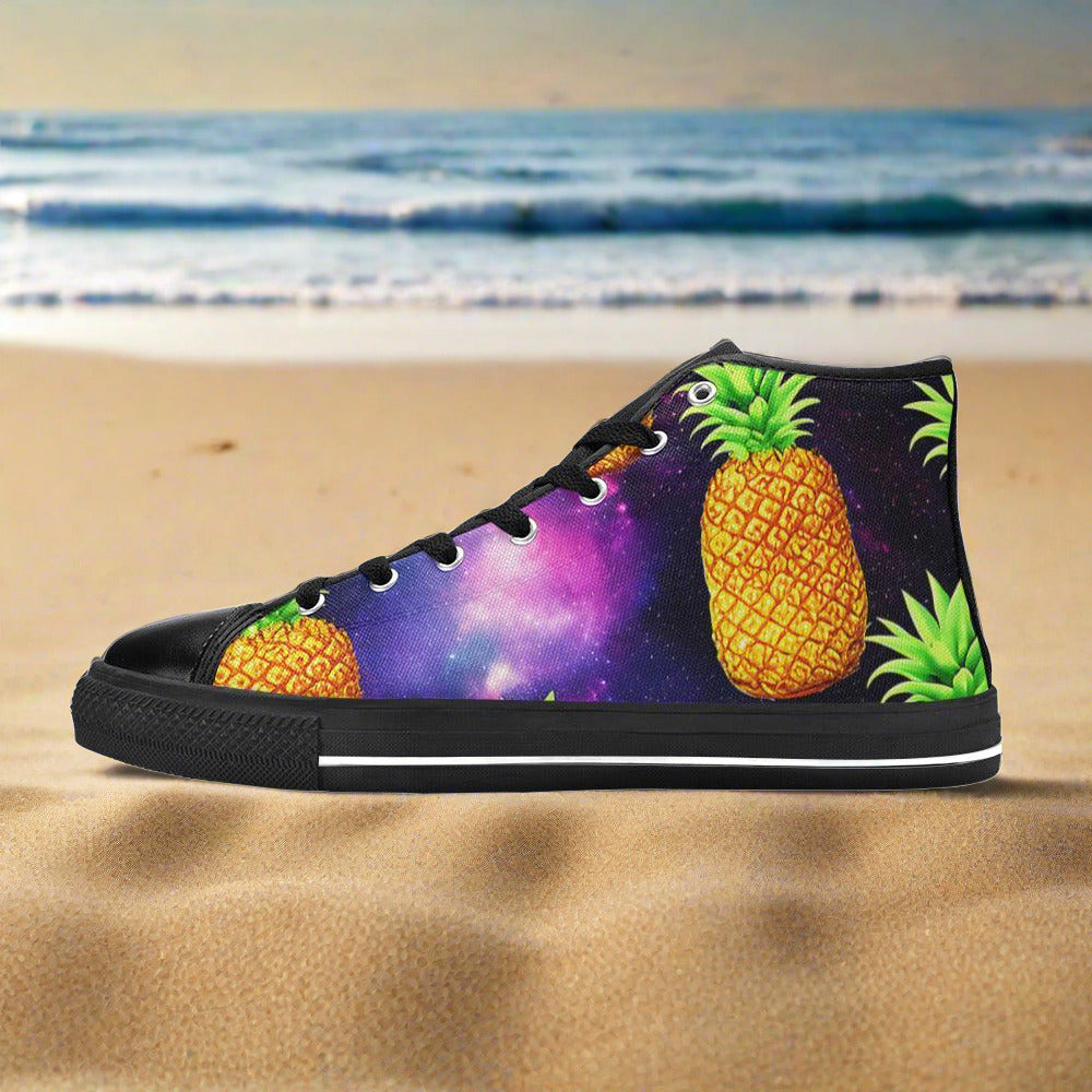 Cherry Blossom Pink Cream Vivid MEN Bold Art - Freaky Shoes | Custom Art Sneakers